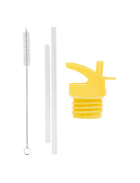 Trinkkappe, Strohhalm und Bürstenset: Tierfreunde