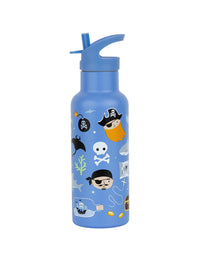 XL-Trinkflasche aus Edelstahl: Piraten