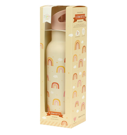 XL-Edelstahl-Trinkflasche: Regenbogen