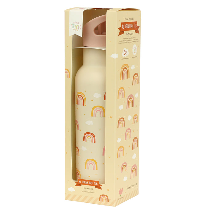 XL-Edelstahl-Trinkflasche: Regenbogen