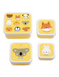 Brot- und Snackdosen Set: Tierfreunde