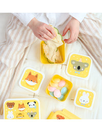 Brot- und Snackdosen Set: Tierfreunde