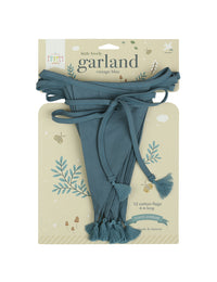 Fahnengirlande: Vintage Blau