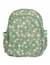 Rucksack: Blüten - salbeigrün