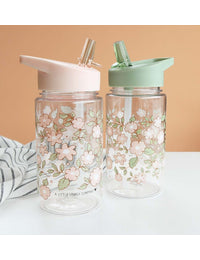 Trinkflasche: Blüten-rosa