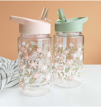 Trinkflasche: Blüten-rosa