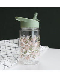 Trinkflasche: Blüten-salbeigrün