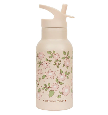 Edelstahl-Trinkflasche: Blüten-rosa