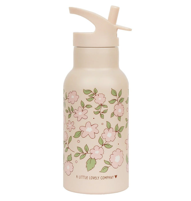 Edelstahl-Trinkflasche: Blüten-rosa