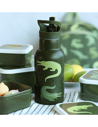 Edelstahl-Trinkflasche: Krokodile