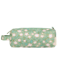 Federmäppchen: Blüten - salbeigrün