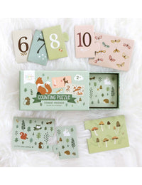 Zahlenpuzzle: Waldfreunde