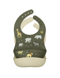 Silikonlätzchen 2 Pack: Savanne