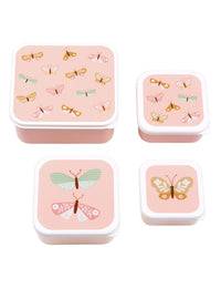 Brot- und Snackdosen Set: Schmetterlinge