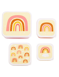 Brot- und Snackdosen Set: Regenbogen