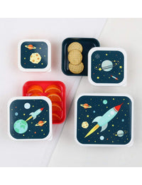 Brot- und Snackdosen Set: Weltall