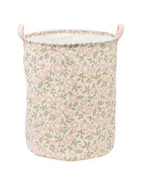 Aufbewahrungskorb: Blüten-rosa