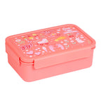 rood roze bento lunchbakje met vrolijke opdruk op deksel uit Fun collectie