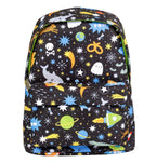 vooraanzicht van zwart rugzakje uit de Galaxy collectie