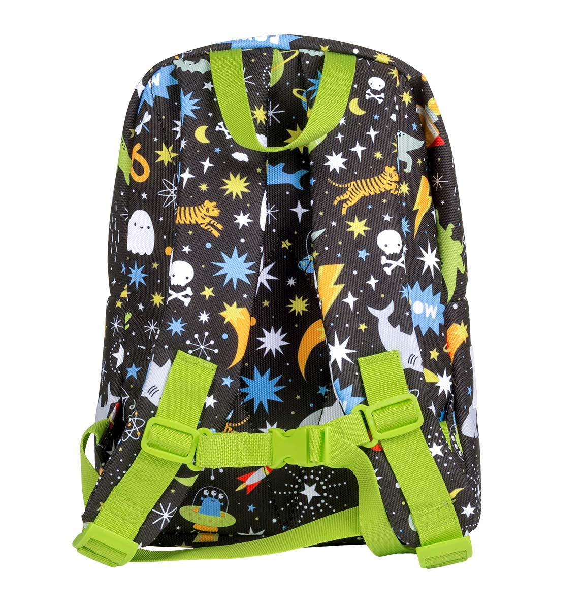 achterkant van zwart rugzakje uit de Galaxy collectie