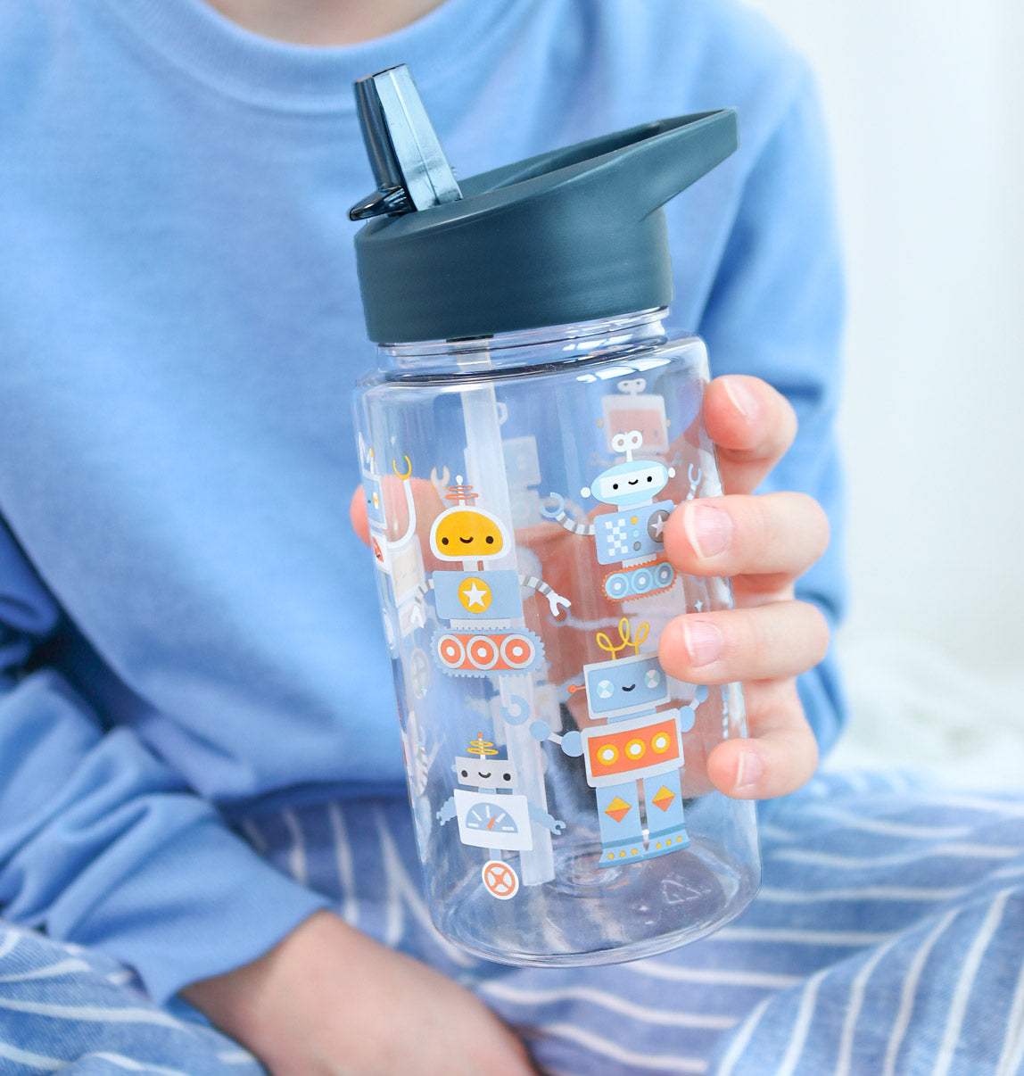 Trinkflasche: Roboter