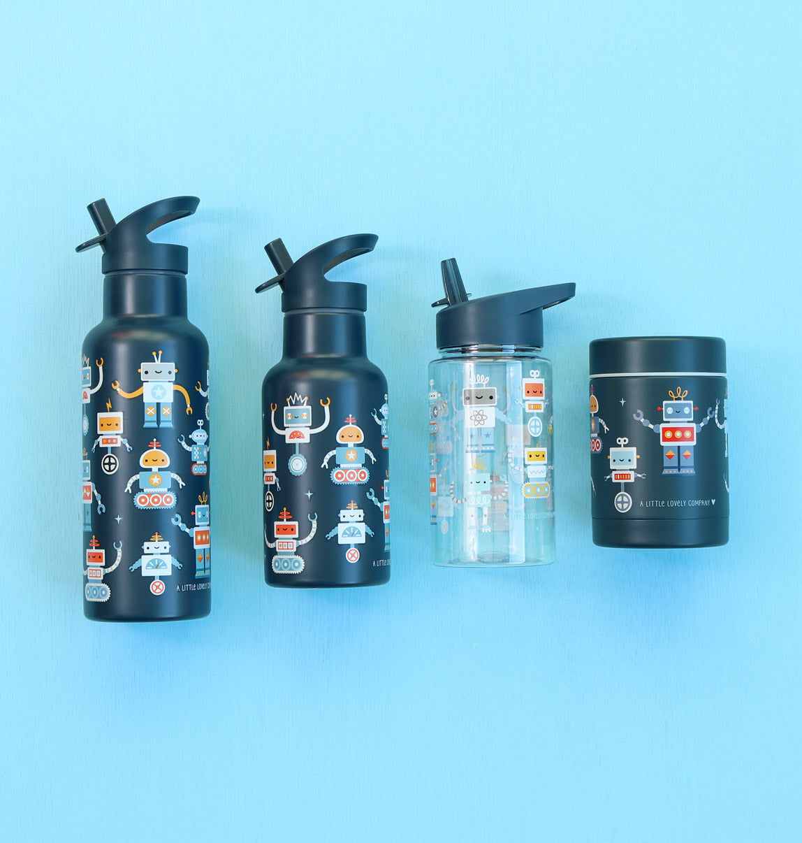 Trinkflasche: Roboter