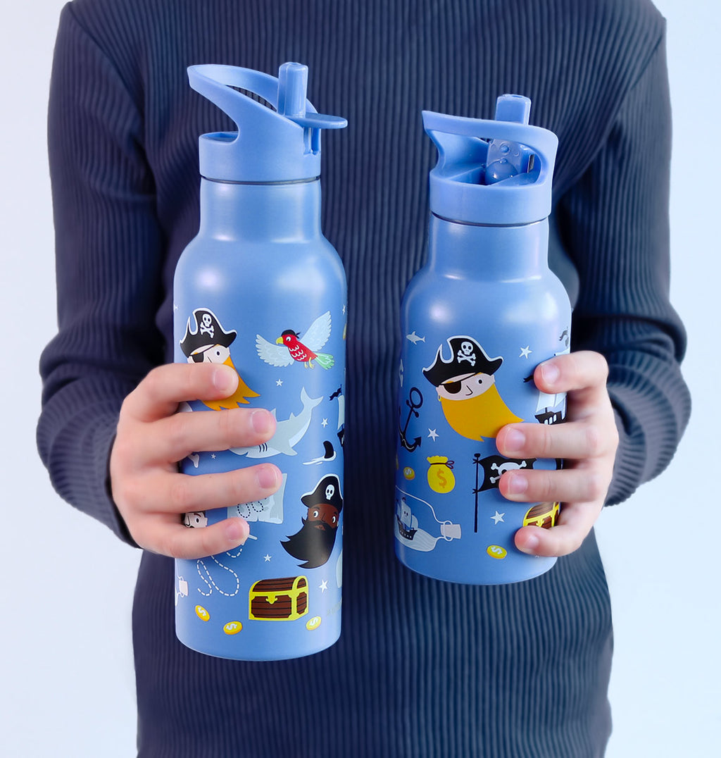 Edelstahl-Trinkflasche: Piraten 