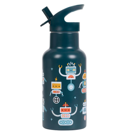 Edelstahl-Trinkflasche: Roboter