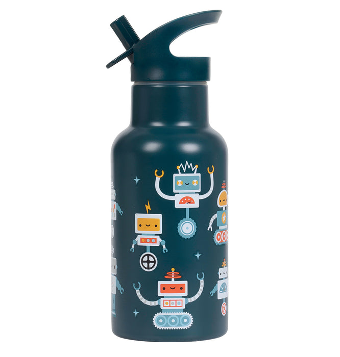 Edelstahl-Trinkflasche: Roboter