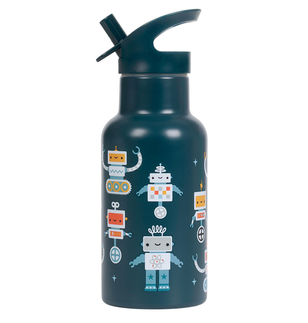 Edelstahl-Trinkflasche: Roboter