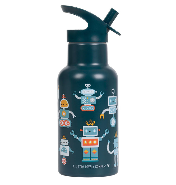 Edelstahl-Trinkflasche: Roboter