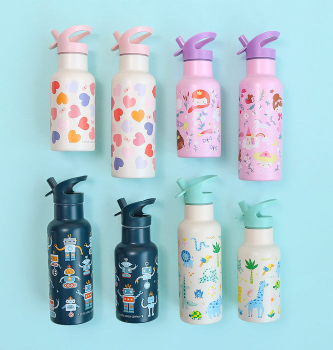 Edelstahl-Trinkflasche: Roboter