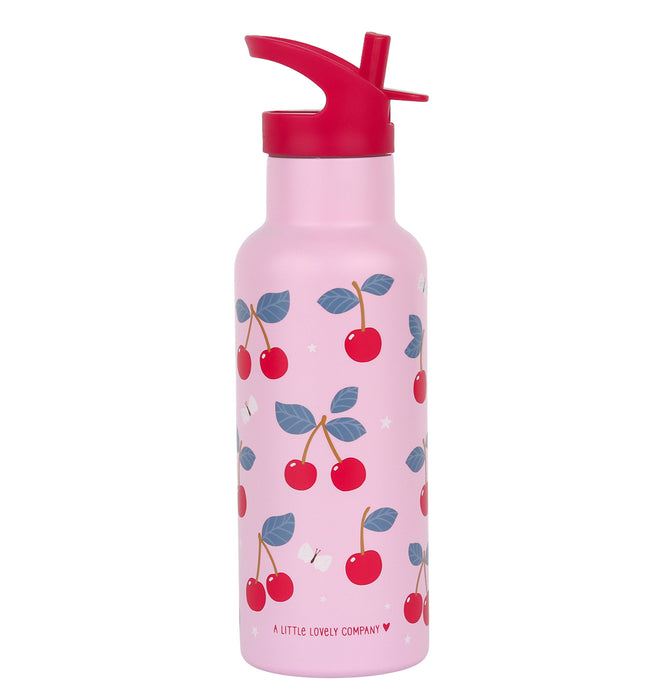 XL-Trinkflasche aus Edelstahl: Kirschen