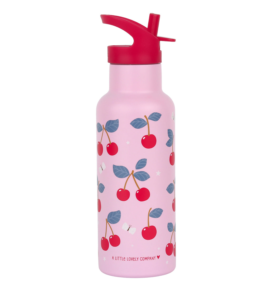 XL-Trinkflasche aus Edelstahl: Kirschen