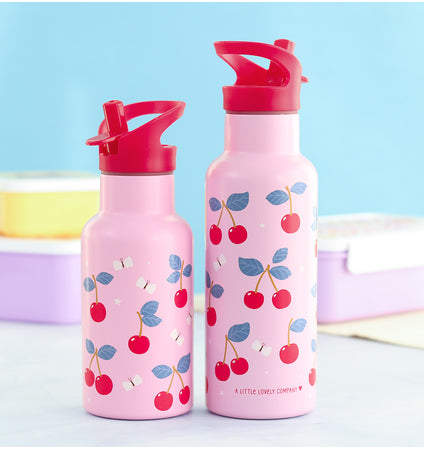 XL-Trinkflasche aus Edelstahl: Kirschen