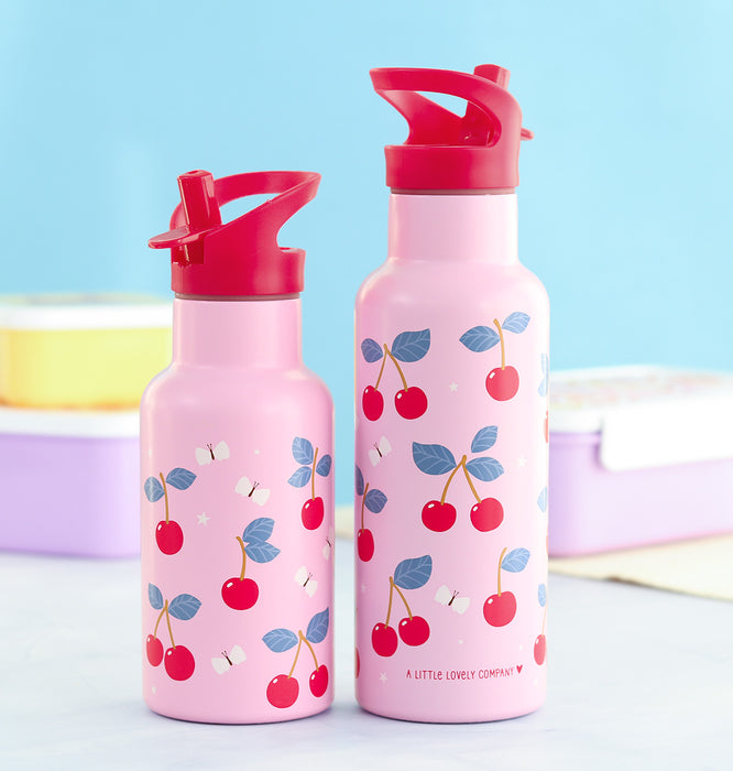 XL-Trinkflasche aus Edelstahl: Kirschen