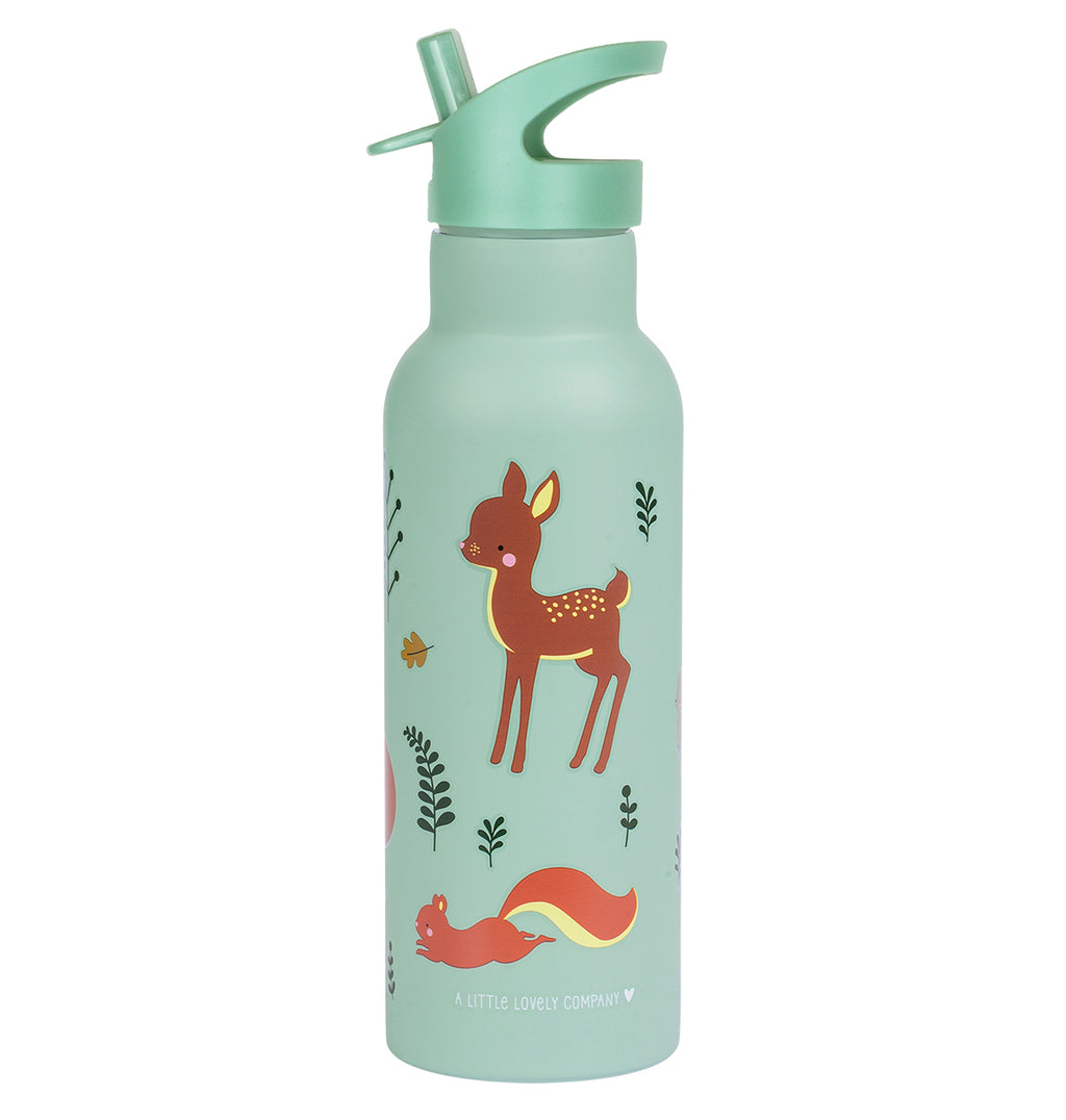 XL-Trinkflasche aus Edelstahl: Waldfreunde