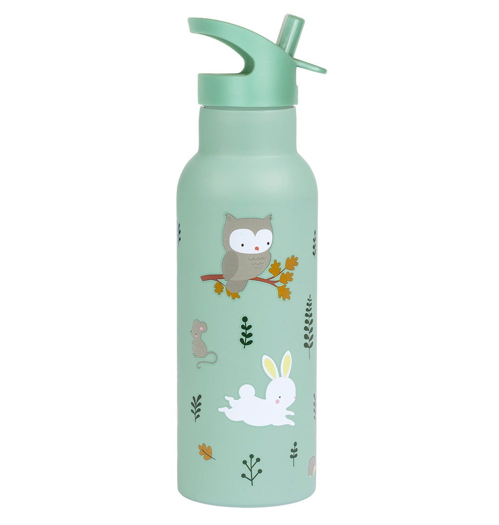 XL-Trinkflasche aus Edelstahl: Waldfreunde