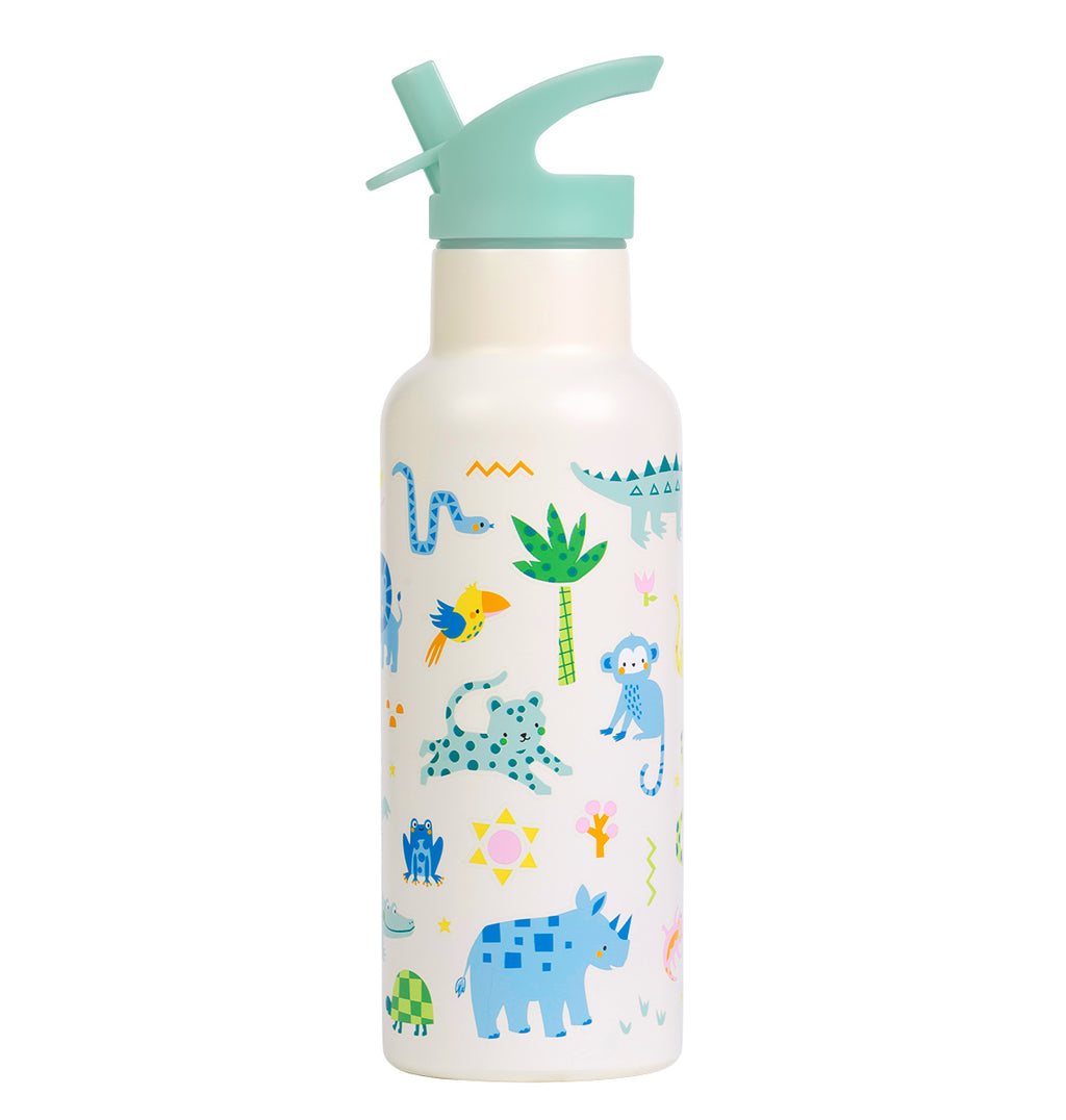 XL Edelstahl-Trinkflasche: Jungle