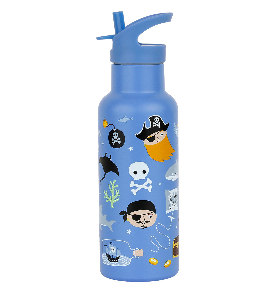 XL-Trinkflasche aus Edelstahl: Piraten 