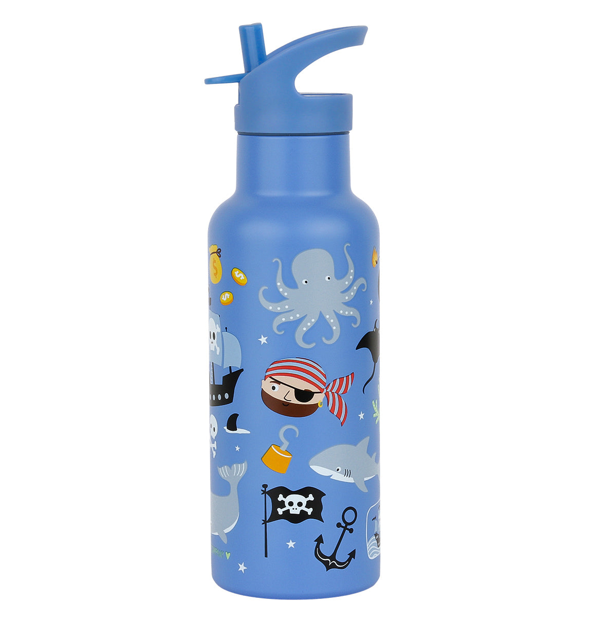 XL-Trinkflasche aus Edelstahl: Piraten 