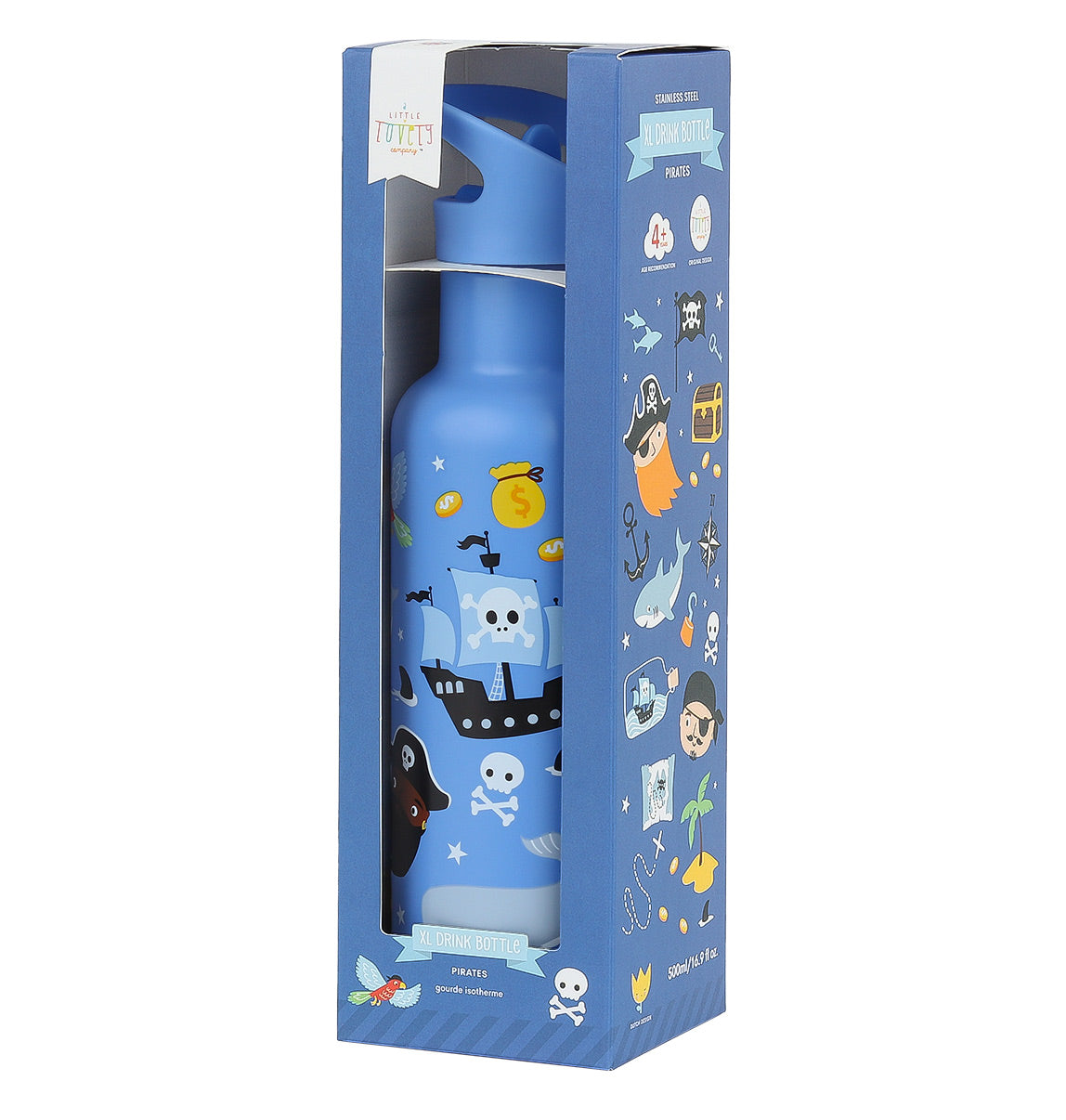 Edelstahl-Trinkflasche: Piraten 