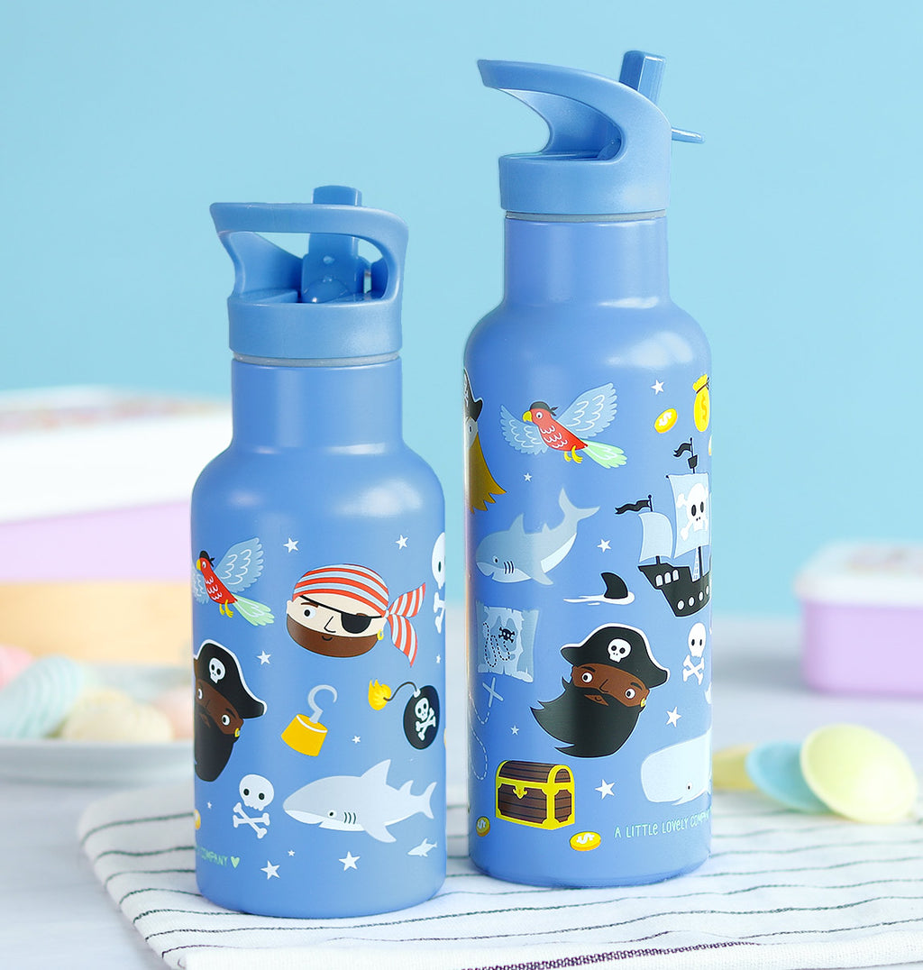 XL-Trinkflasche aus Edelstahl: Piraten 
