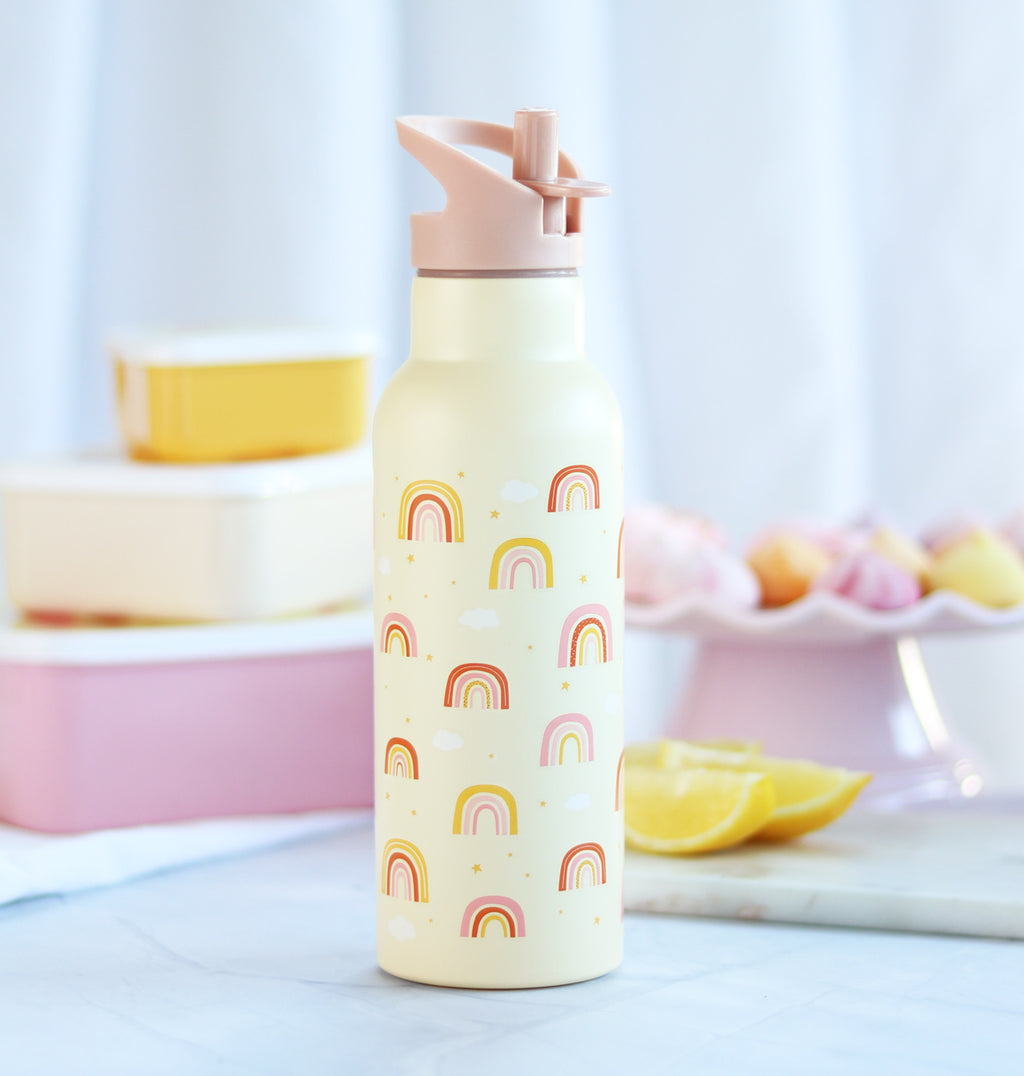 XL-Edelstahl-Trinkflasche: Regenbogen