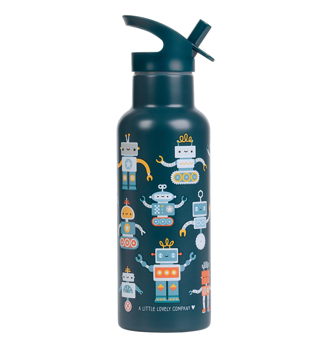 XL Edelstahl-Trinkflasche: Roboter