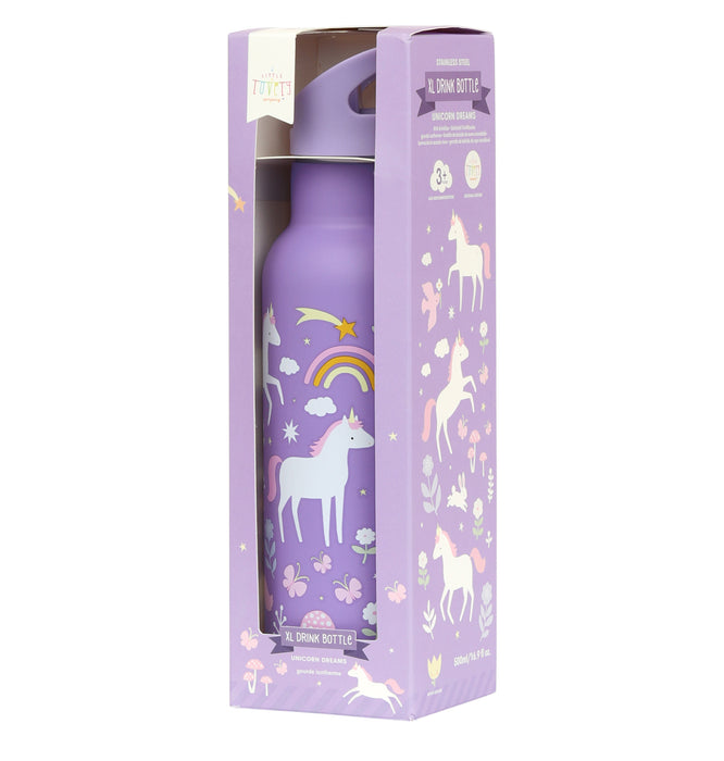 XL-Trinkflasche aus Edelstahl: Einhorn-Traum