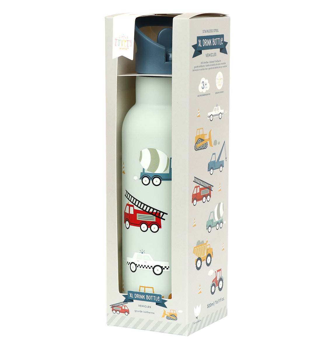 XL-Trinkflasche aus Edelstahl: Fahrzeuge