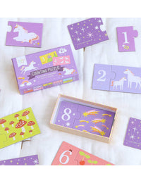 Zahlenpuzzle: Einhorn-Traum