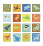 Overzicht van spelstukken memory match Little Dinosaurs