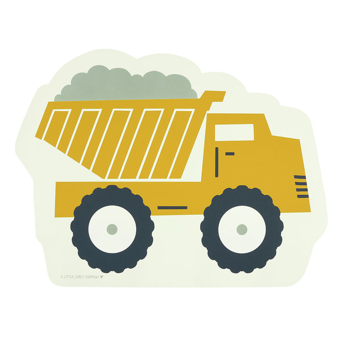 Tischset: Kipplaster